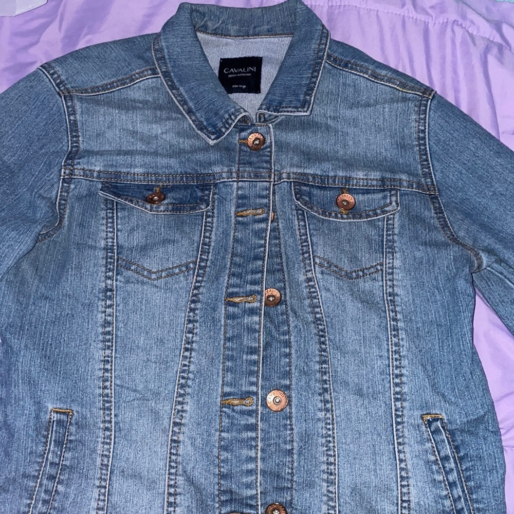 Women’s Cavalini Denim Long Sleeve Jacket, Button down